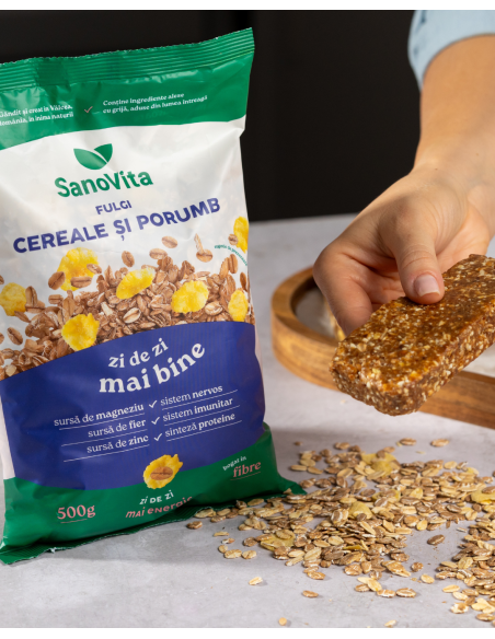 FULGI DE CEREALE ȘI PORUMB 500 G
