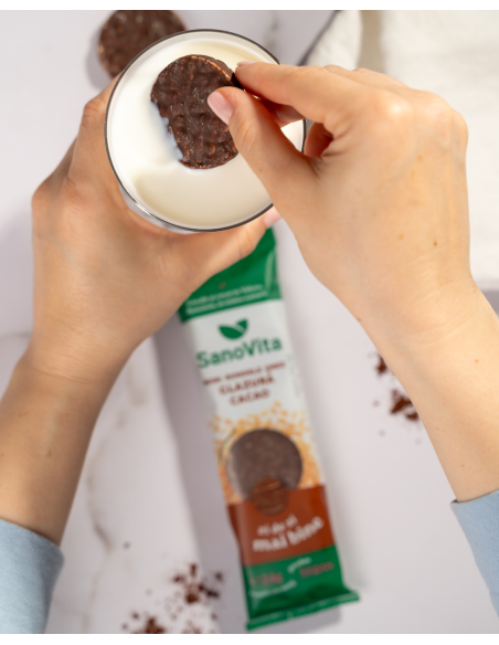 MINI-RONDELE DIN OREZ CU GLAZURĂ DE CACAO 24G