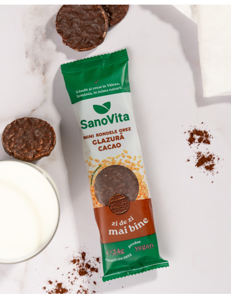 MINI-RONDELE DIN OREZ CU GLAZURĂ DE CACAO 24G