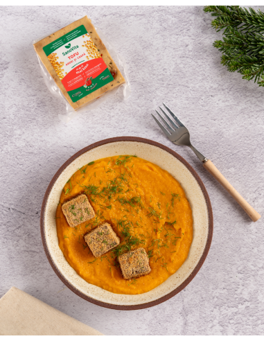 TOFU CU ARDEI ȘI CEAPĂ STERILIZAT 200G