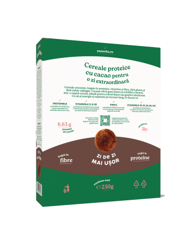 CEREALE PROTEICE CU CACAO 250G