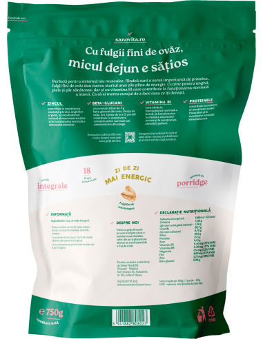 FULGI DE OVĂZ FINI 750G