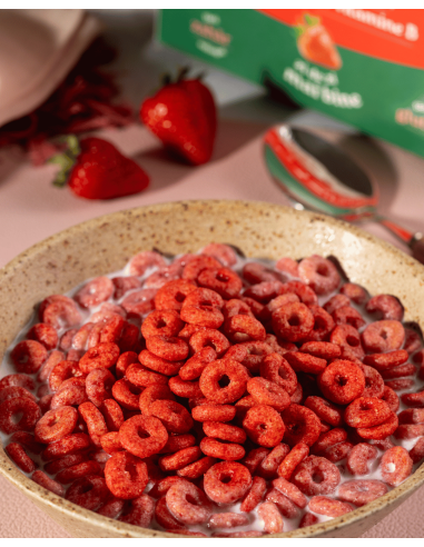 CEREALE PROTEICE CU CĂPȘUNI 250G