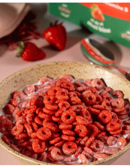 CEREALE PROTEICE CU CĂPȘUNI 250G