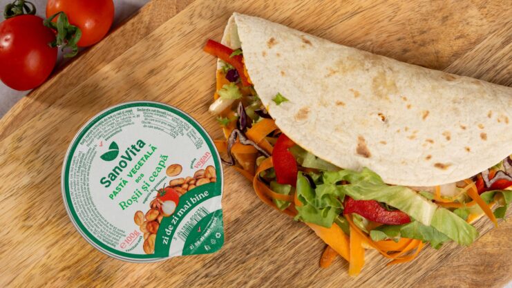 Wrap cu pastă vegetală